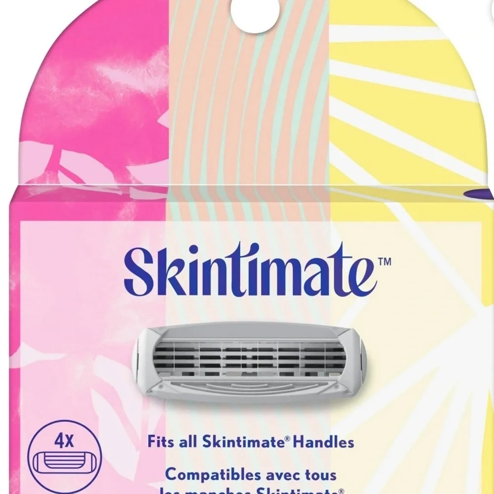 3 Skintimate 4-Blade Women's Razor Refill, 4 Ct & 1 Skintimate Bloom 4 Ct